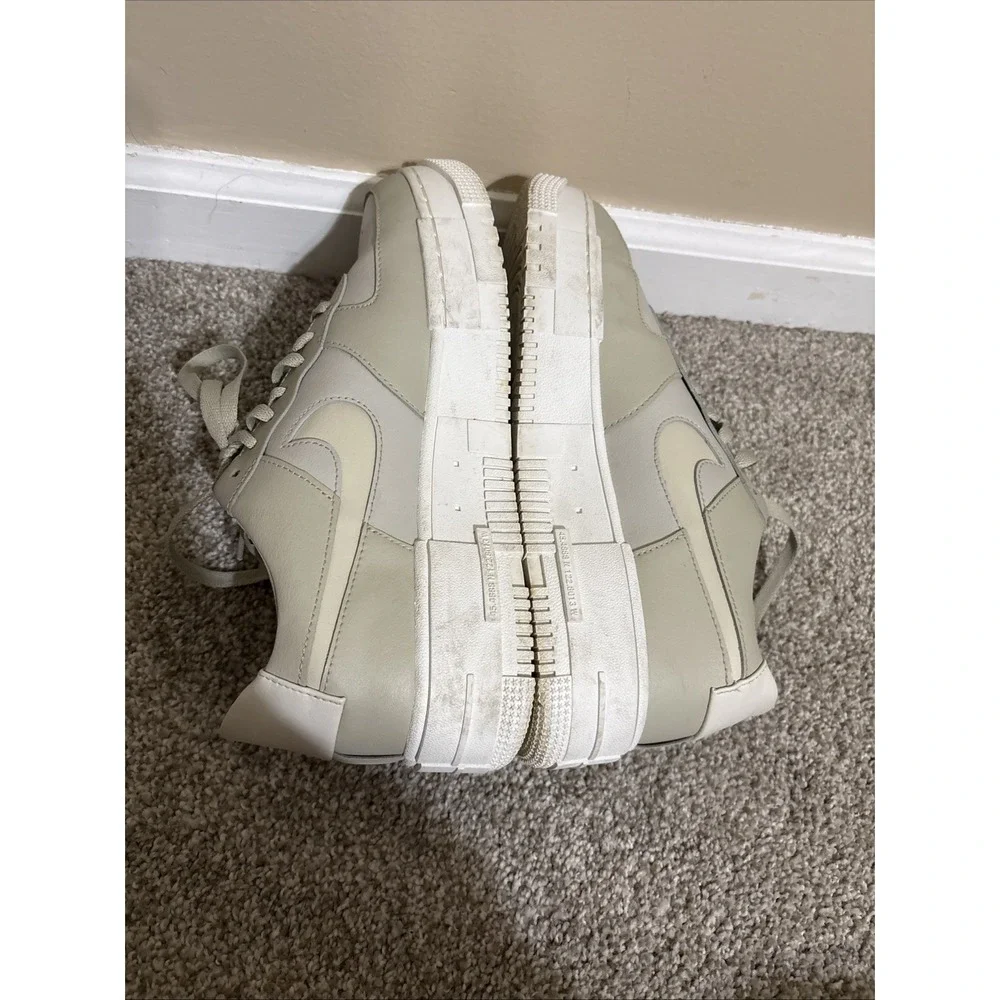 Nike Air Force 1 Low Pixel Stone Bone Summit White‎ (Women's) 11 CK6649-104